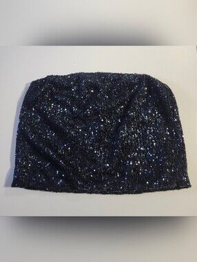 Forever 21 Navy Blue Sequin Tube Top